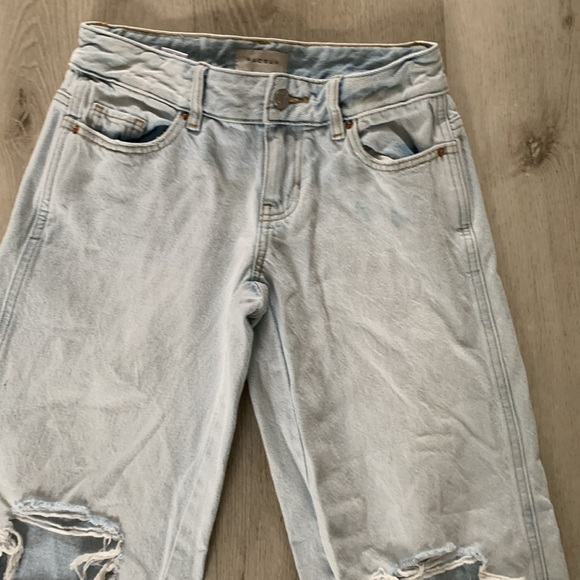 Low rise baggy‎ pacsun jeans distressed light blue distressed size 22 - Picture 11 of 13